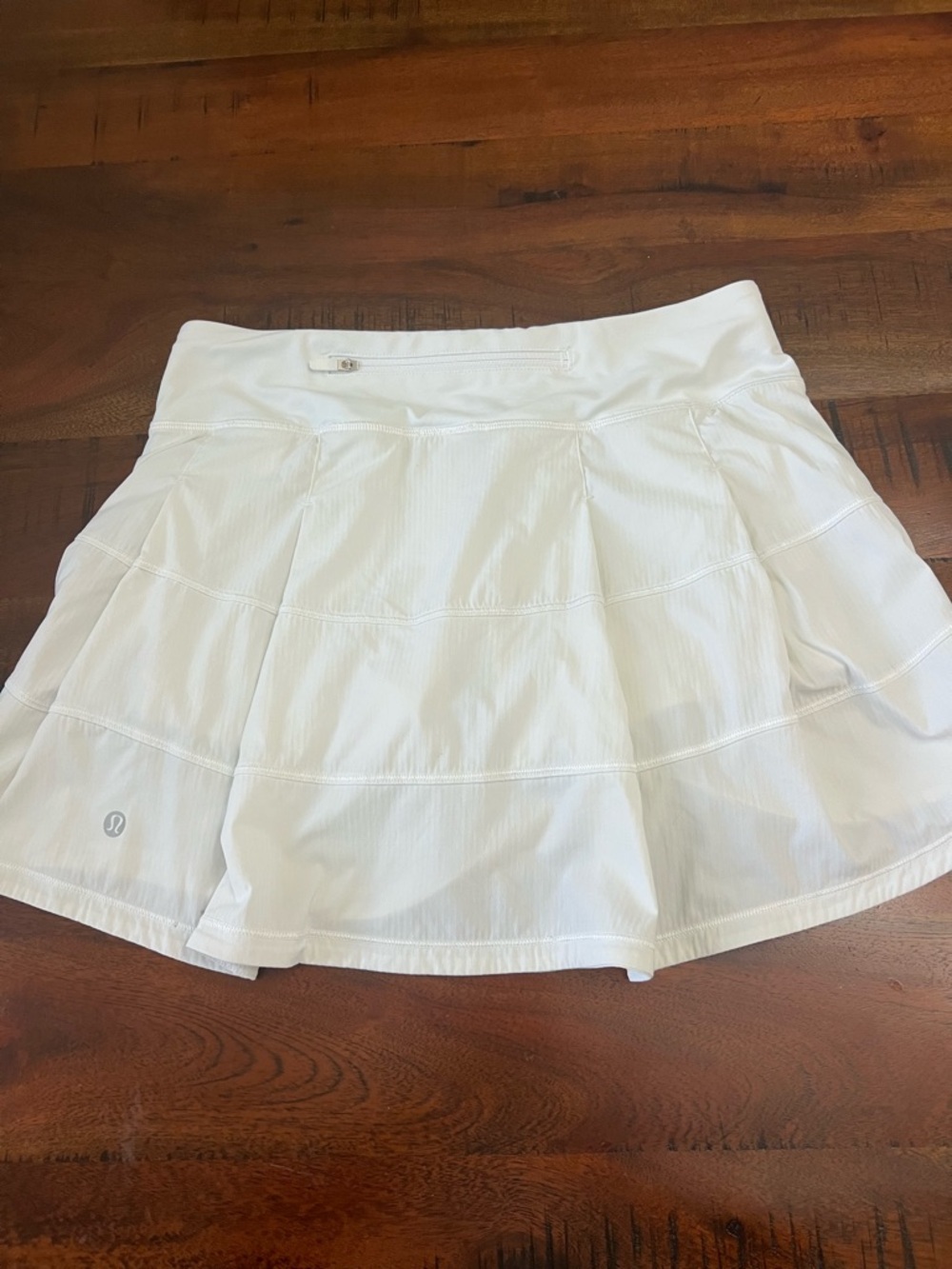 Lululemon Pace Rival Skirt White Size 4 Tall 15” Tennis Golf Athletic Skort Line - Picture 3 of 6